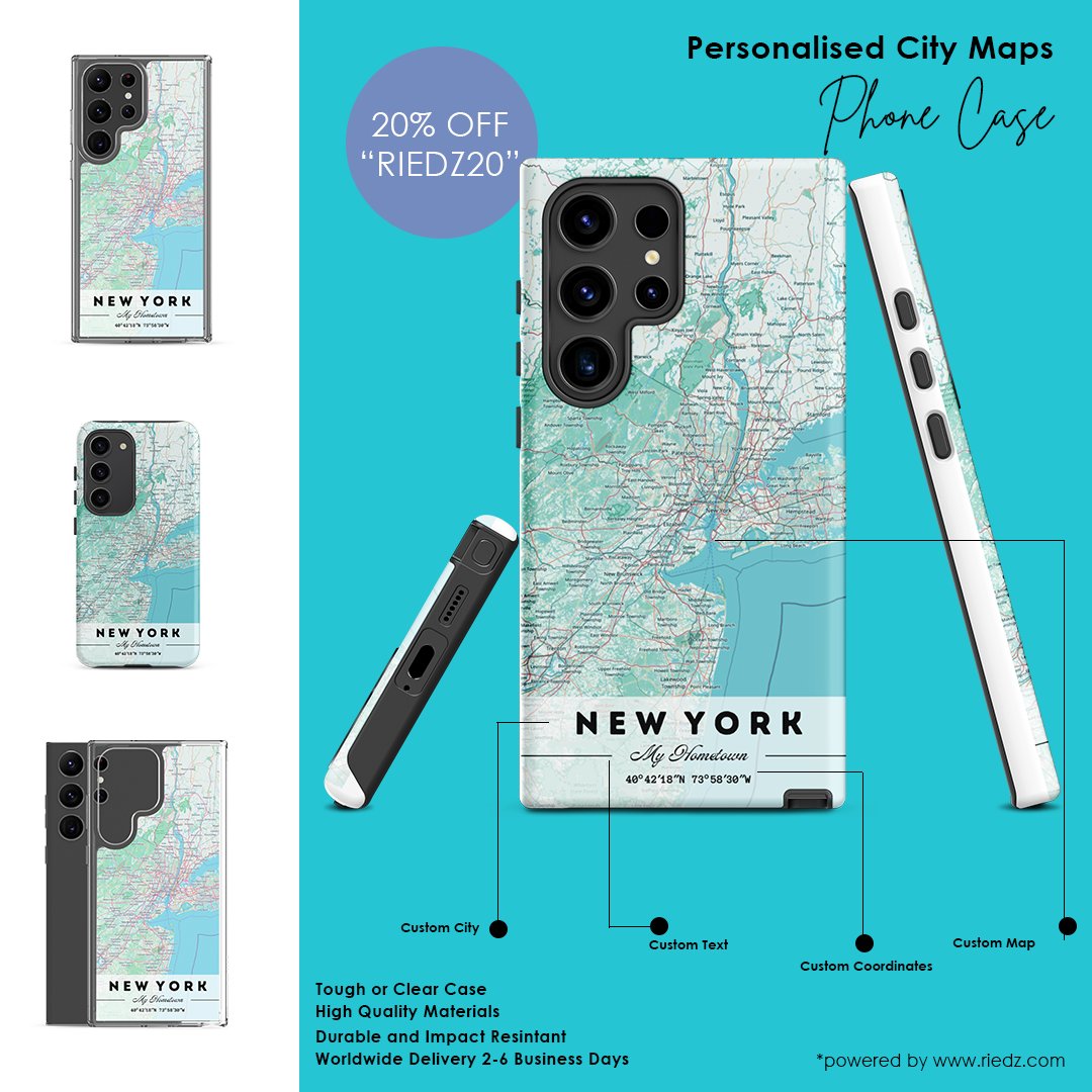 City Map Phone Cases